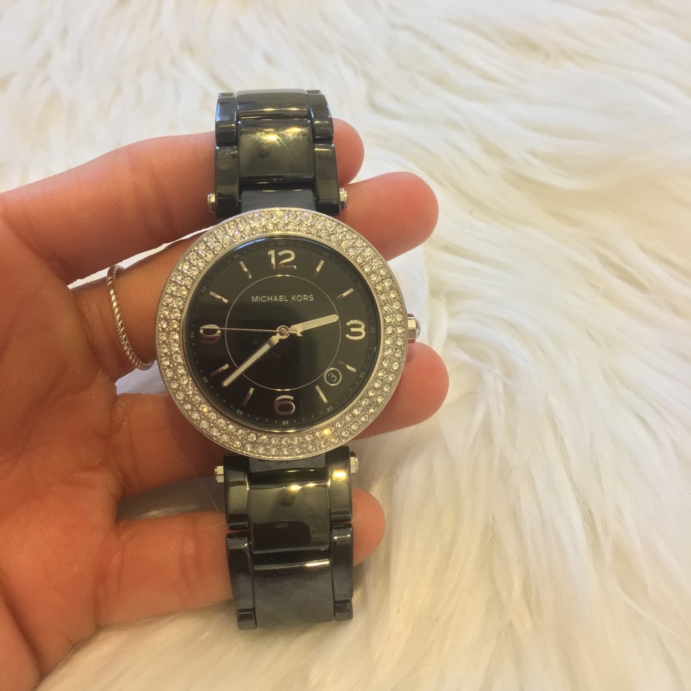 Michael Kors Ceramic Glitz Watch